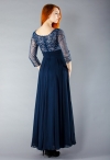 Адесина-04 красивые вечерние платья синее фото