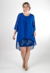 770556-04 короткое синее вечернее платье фото