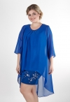 770556 короткое синее вечернее платье фото