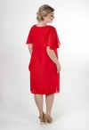 770655-04 красное коктейльное вечернее платье фото