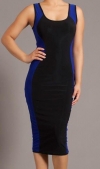 Стефани-02 платье в черно-синем цвете фото