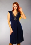 Карина платье коктейльное синее фото
