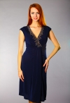 Карина-03 платье коктейльное синее фото