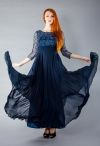 Адесина красивые вечерние платья синее фото