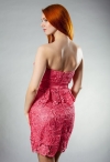 2117-04 розовое ажурное платье фото