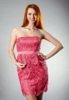 2117 розовое ажурное платье фото