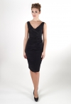 171054-02 маленькое черное платье из шелка фото