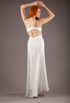 Гвинет белое длинное вечернее платье фото