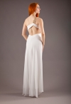 Гвинет-03 белое длинное вечернее платье фото