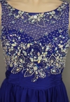 56255-03 красивые вечерние платья на выпускной синее фото