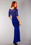Анжелла-02 вечернее платье с рукавом синее фото