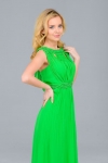 Марика-02 платье зеленого цвета в пол фото