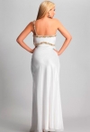 8411-02 белое вечернее платье с золотом фото