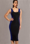 Стефани платье в черно-синем цвете фото