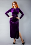 Деметра вечернее платье большого размера фиолетовое фото