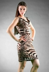 Акилина-02 леопардовое платье недорого фото