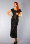 Саломея модное вечернее платье полным чёрный фото