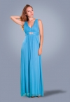 Алекса длинное вечернее платье голубое фото